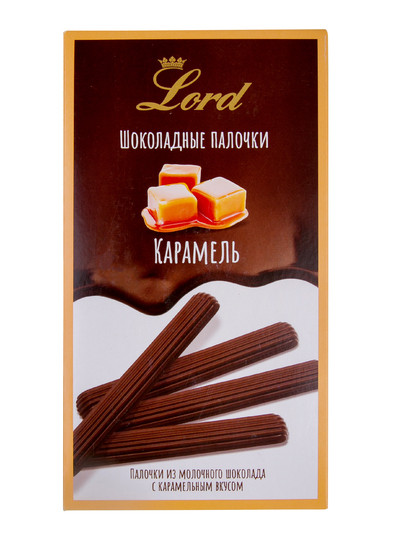 №1 TM LORD Палочки из молочного шоколада с карамельным вкусом, 80 гр в Рассказове