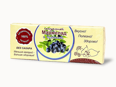 №2 Мармелад натуральный "Черника" 140г в Рассказове