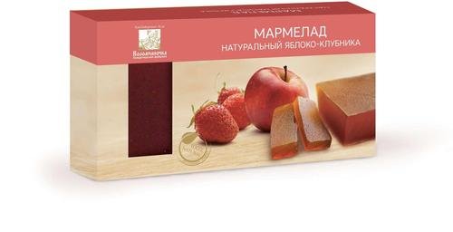 №2 Мармелад пластовый 210г Яблоко-Клубника в Рассказове