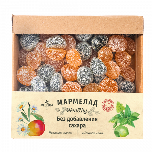 №1 Меренга Мармелад в кокосовой обсыпке Ромашка+Мелисса , 800г     в Рассказове